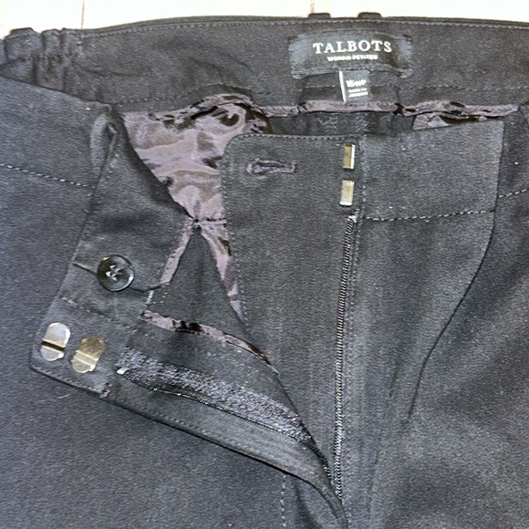Talbots Black Pants Size 16 Petite - Picture 5 of 6